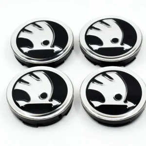 4x Skoda 56/52 mm 5JA601151A dekielki kapsle City Fabia Rapid Octavia Scala Tani