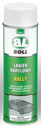 Autentyczny BOLL LAKIER AKRYLOWY RALLY BIAŁY MAT 500ML