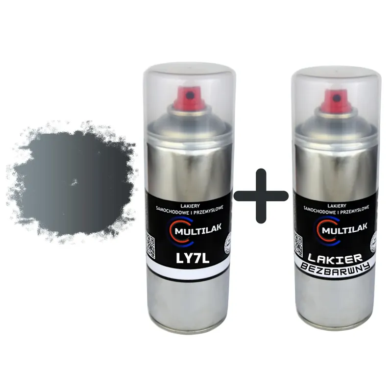 Lakier spray Audi LY7L + Lakier bezbarwny Szybka dostawa