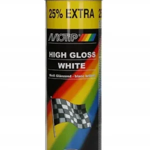 MOTIP Lakier akrylowy spray biały połysk 500ml Wysoka jakość