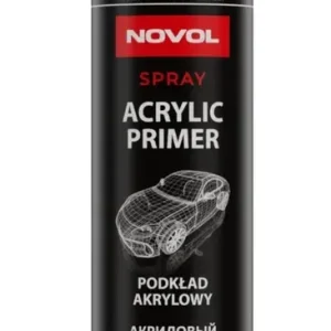 Oryginalny Novol Acrylic Primer Czarny Spray 500ml - Podkład Akrylowy Szybkoschnący