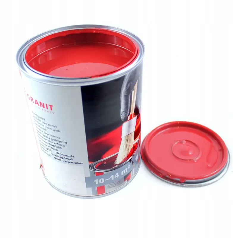 Farba Lakier ognista czerwień RAL 3000 NOPOLUX WILCKENS GRANIT 1 l Puszka Wysoka jakość