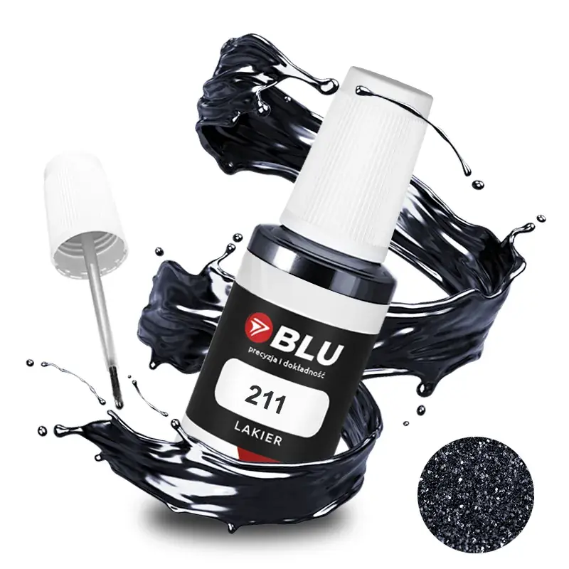 Lakier zaprawka 211 czarny blackdiamond midnightschwarz do TOYOTA 20ml BLU Wyprzedaż