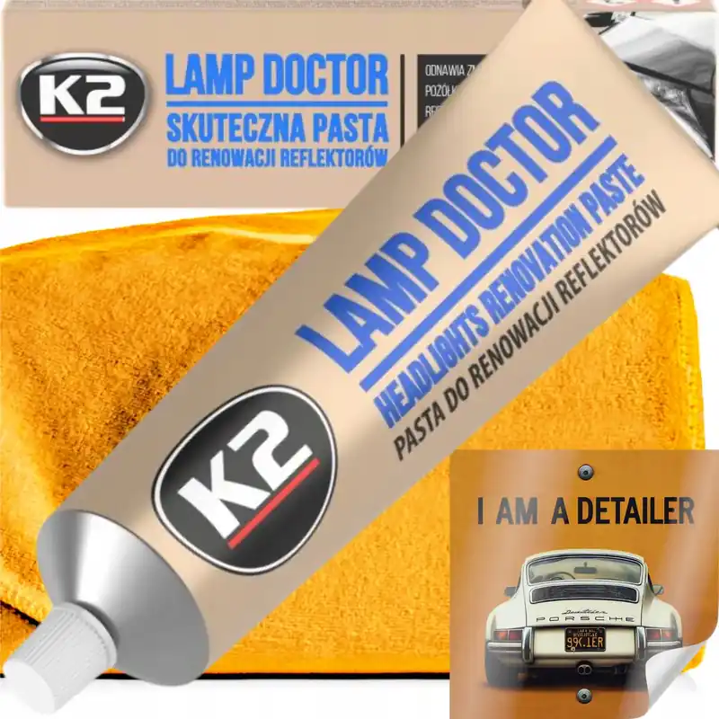 K2 LAMP DOCTOR PASTA DO REGENERACJI POLEROWANIA REFLEKTORÓW LAMP AUTA Tani