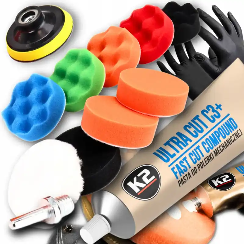 Wysoka jakość K2 ULTRA CUT C3+ usuwanie głębokich rys POLEROWANIE MECHANICZNE GĄBKI PAD