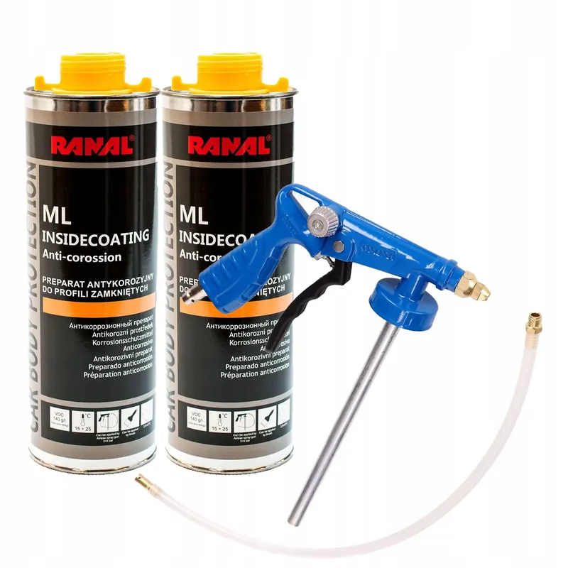 Środek do Konserwacji Profili Zamkniętych Antykorozyjny 2L + Pistolet RANAL Bezpieczna płatność