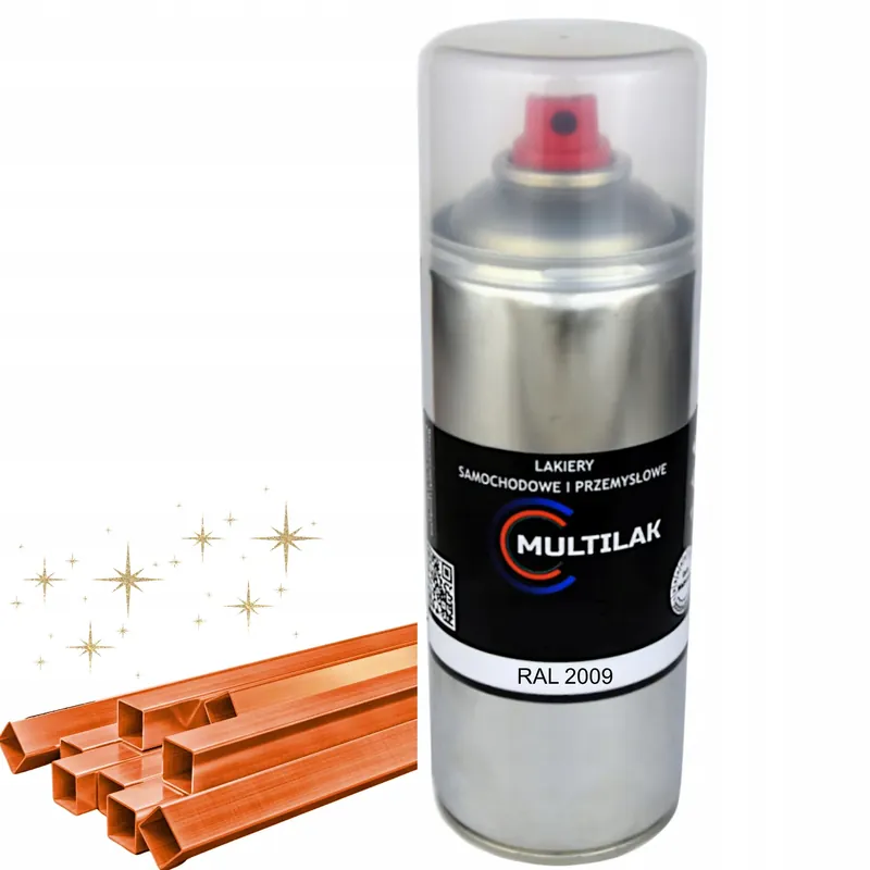 Zamów teraz Lakier farba w sprayu do aluminium RAL 2009 Połysk