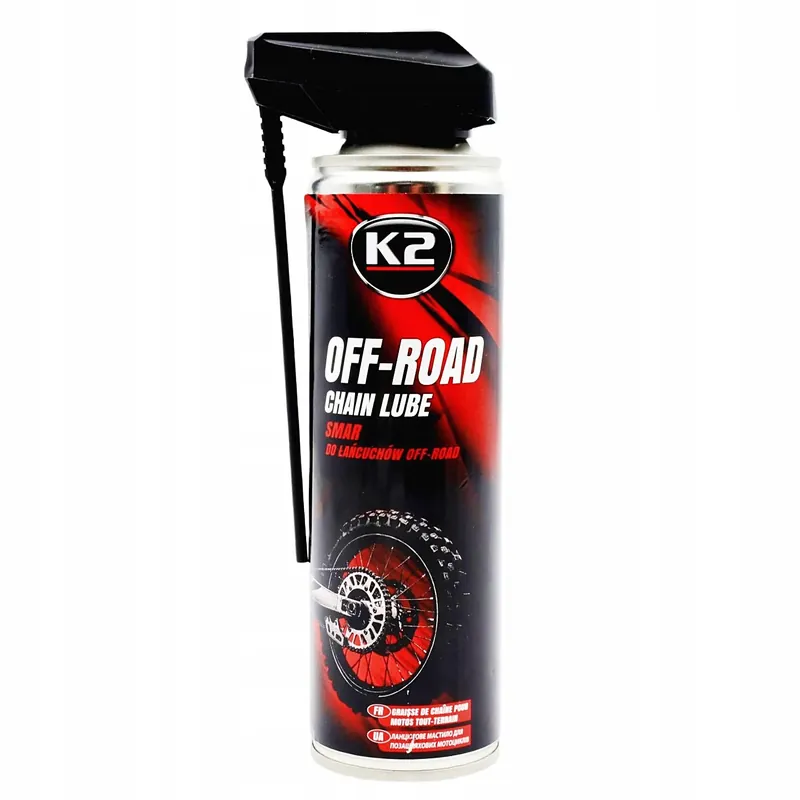 Kup teraz MOCNY SMAR DO ŁAŃCUCHA MOTOCYKLOWEGO K2 OFF ROAD CHAIN LUBE 500ml