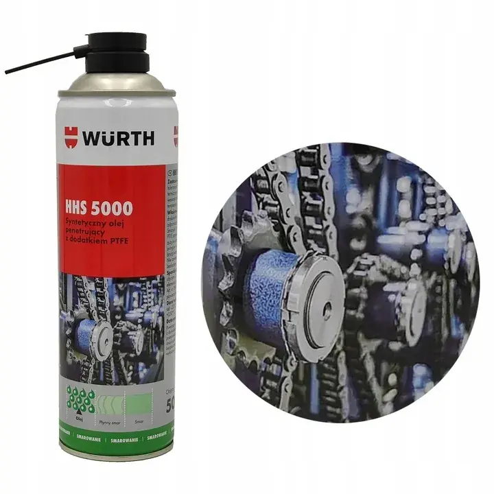 WURTH HHS 5000 SMAR SYNTETYCZNY PENETRUJĄCY Z TEFLONEM PTFE Wszechstronny Wysoka jakość