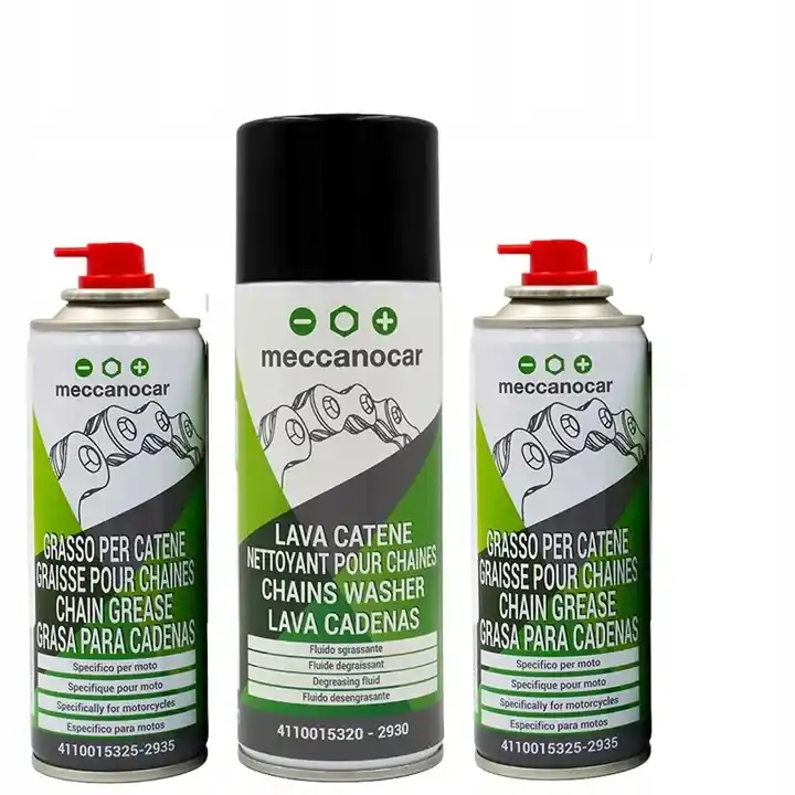 2X SMAR + PŁYN DO CZYSZCZENIA ŁAŃCUCHA - MECCANOCAR Premium