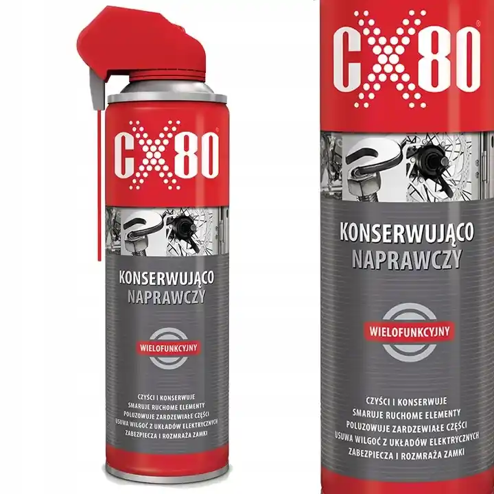 Autentyczny CX80 PREPARAT KONSERWUJĄCO-NAPRAWCZY TEFLON 500ML DUO SPRAY