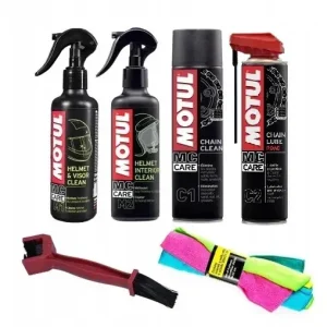 Zestaw do pielęgnacji motocykla MOTUL + MIKROFIBRA Oryginalny