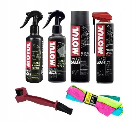 Zestaw do pielęgnacji motocykla MOTUL + MIKROFIBRA Oryginalny