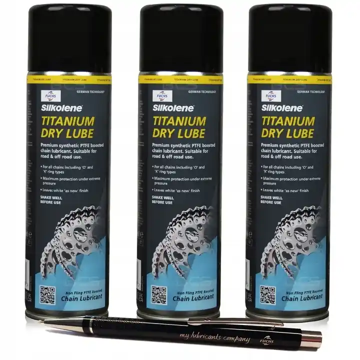 3 x FUCHS SILKOLENE TITANIUM DRY LUBE - SMAR DO ŁAŃCUCHA - SPRAY - 500ml Najlepsza cena