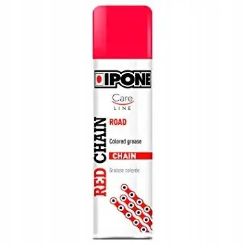 Nowość Smar Do Łańcucha IPONE SPRAY RED CHAIN (Careline) Kolor Czerwony Poj.:250ml