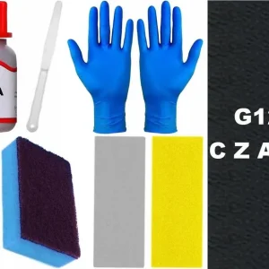 Czarny ZESTAW do NAPRAWY SKÓRY dziur ubytków Zmywacz Szpachla Renoskór GIPS Tylko dziś