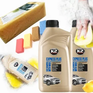 SZAMPON K2 EXPRESS PLUS GĄBKA DO MYCIA SAMOCHODU Darmowa dostawa