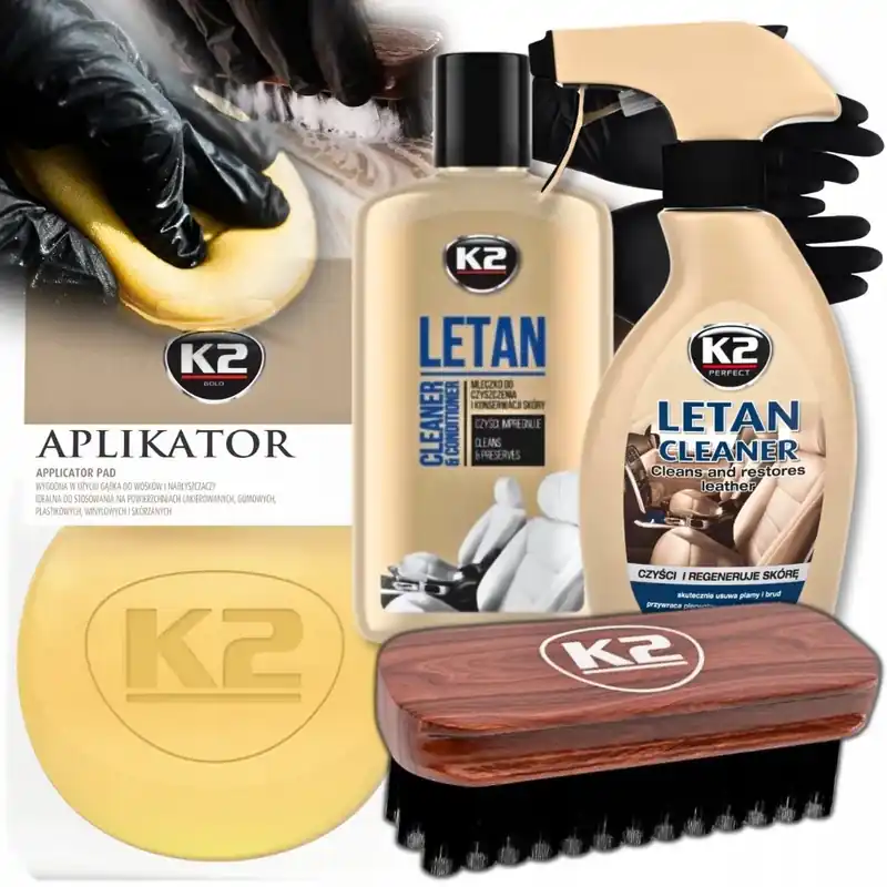 K2 LETAN BRUSH SZCZOTKA PAD GĄBKA ZESTAW DO CZYSZCZENIA PIELĘGNACJI SKÓRY Nowość