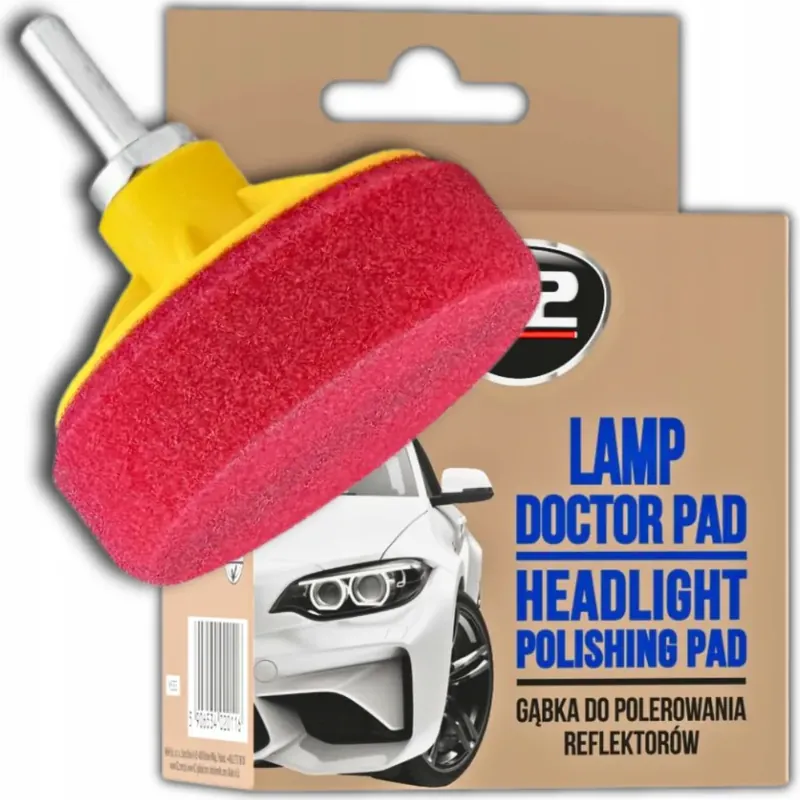 K2 LAMP DOCTOR GĄBKA pad POLEROWANIA regeneracji REFLEKTORÓW lamp 80mm M14 Bezpieczna płatność