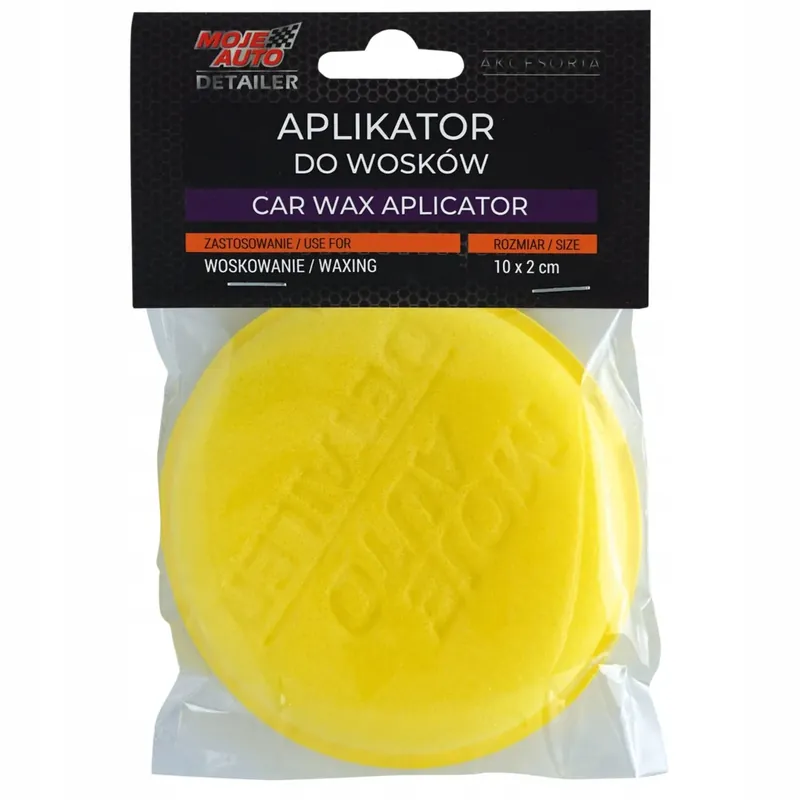 Oferta limitowana MOJE AUTO DETAILER APLIKATOR GĄBKA DO NAKŁADNIA WOSKÓW