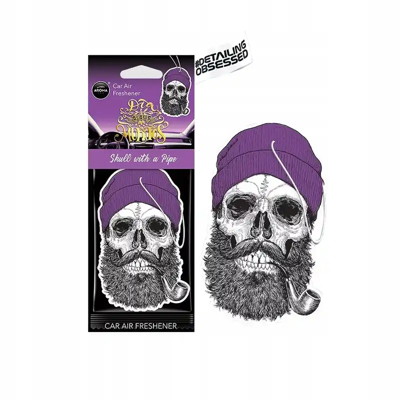 AROMA SKULL WITH A PIPE DIA DE LOS MUERTOS CELULOZA zawieszka zapachowa Kup teraz