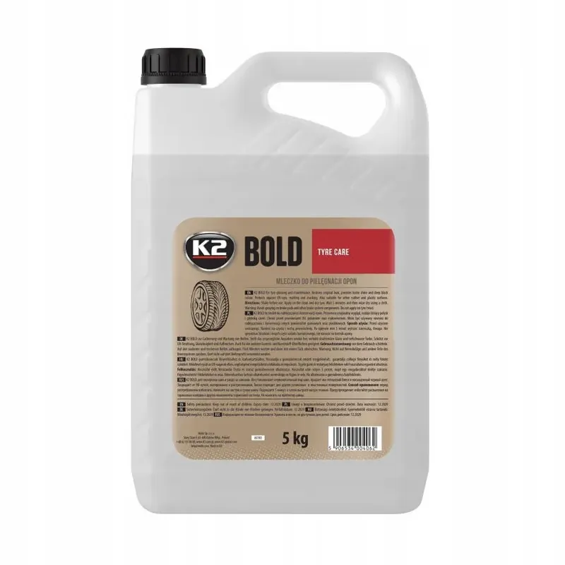 Darmowa dostawa K2 BOLD CZERNIDŁO PŁYN DO PIELĘGNACJI I NABŁYSZCZANIA OPON 5L M190