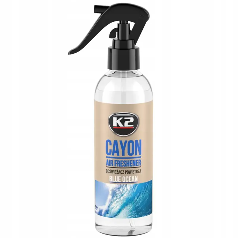 Rabat K2 Profesjonalny Samochodowy Odświeżacz Powietrza CAYON BLUE OCEAN 250ml