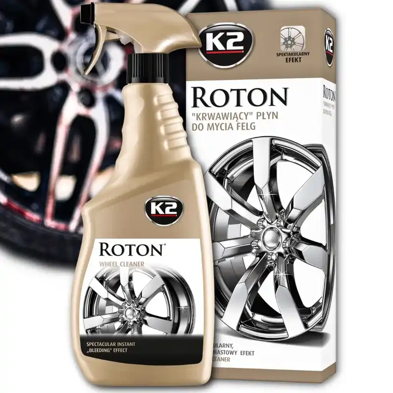 Bezpieczna płatność PŁYN K2 DO MYCIA FELG ALUMINIOWYCH ROTON EFEKT CZERWONEJ FELGI AUTA 700ML