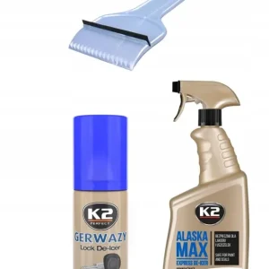 ZESTAW ZIMOWY DO AUTA ODRAŻACZE SKROBACZKA 3W1 !!! Premium