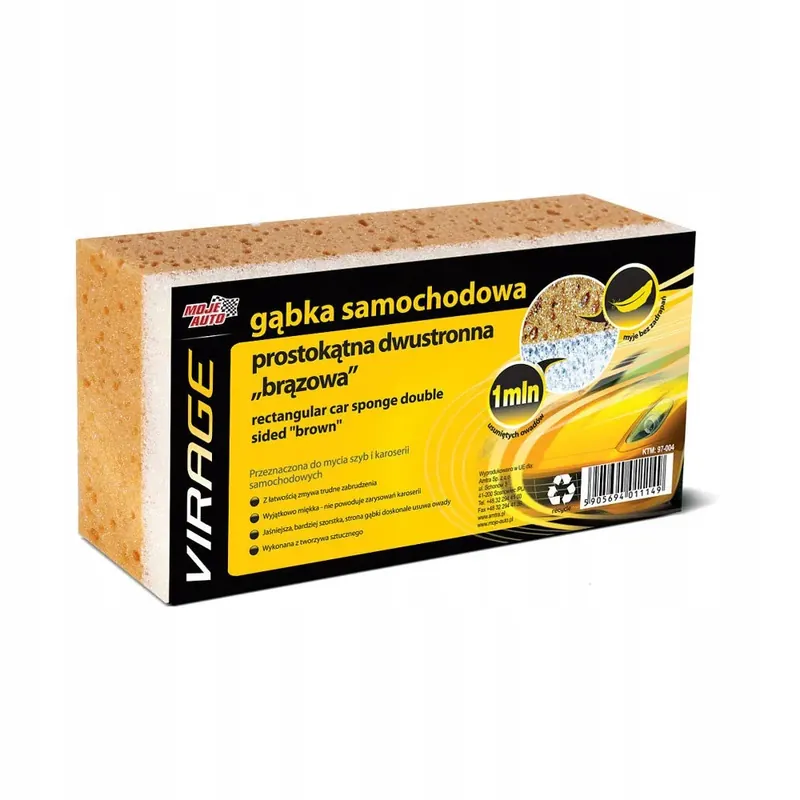 Promocja MOJE AUTO GĄBKA SAMOCHODOWA PROSTOKĄTNA 2w1