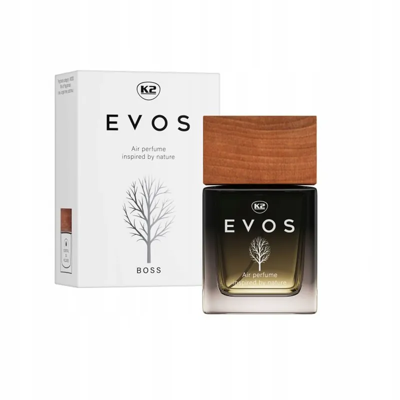 K2 EVOS Boss FLAKON 50 ml V054 ZAPACH PERFUMY DO AUTA SAMOCHODU Tylko dziś