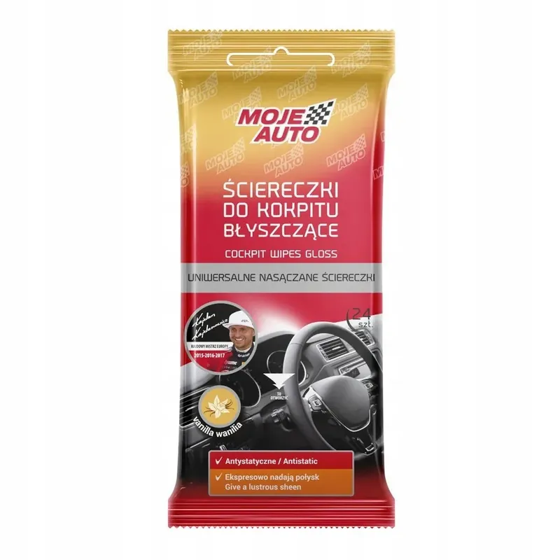 Oryginalny ŚCIERECZKI DO KOKPITU BŁYSZCZĄCE /VANILIA/