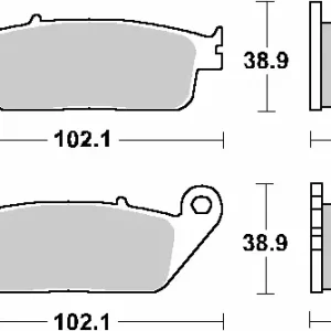 SBS KLOCKI HAMULCOWE KH196 STREET EXCEL SINTER KOLOR ZŁOTY Promocja