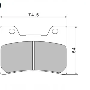 Popularny NISSIN 2024/10 KLOCKI HAMULCOWE KH160 PREMIUM SEMI-METALLIC (SPIEK METALICZ