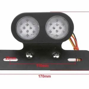 LAMPA TYŁ Z PODSTAWĄ TABLICY REJESTR TL-GJ-023-1 Premium