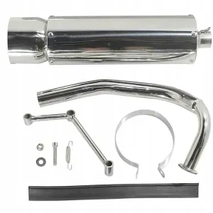 NOWY TŁUMIK GY6-50 SPORT SZEROKI DŁUGI DYFUZOR SC SKUTER ZIPP Premium