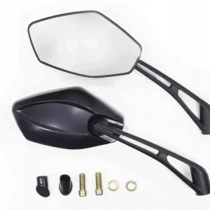 Wyprzedaż LUSTERKA MOTOCYKLOWE SKUTER QUAD SPORT CZARNE M10 OXF-1448 E11 KPL.OX
