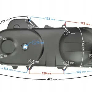 Pokrywa silnika NAPĘDU 400 SKUTER 21 50cc Zwrot pieniędzy
