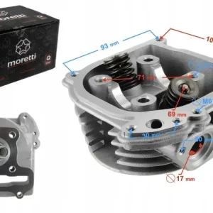 Głowica do skutera 4T 60cc 139QMB długie zawory Autentyczny