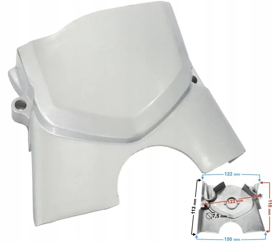 Pokrywa zębatki lewa Thor 125/Rocky 125 Wysoka jakość