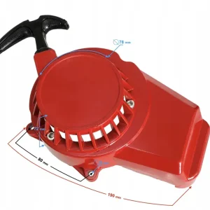 Zamów teraz Pokrywa silnika - szarpaka do motoroweru Pocket Bike aluminiowa czerwona