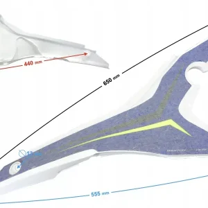 Darmowa dostawa Obudowa prawa tylna górna NXT250/300 niebieska