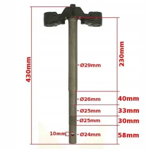 Darmowa dostawa NOWA SZTYCA BAOTIAN GY6-50 KOŁO 10" SKUTER BAOTIAN ORG PHE