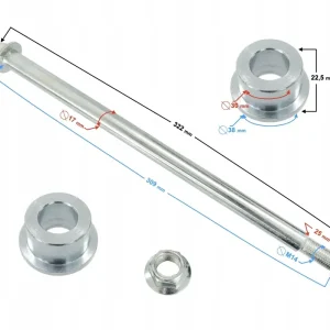 Premium Oś koła tylnego GT 125