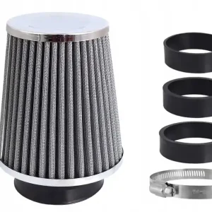 Zwrot pieniędzy Filtr powietrza stożkowy 120x130x90mm SREBRNY