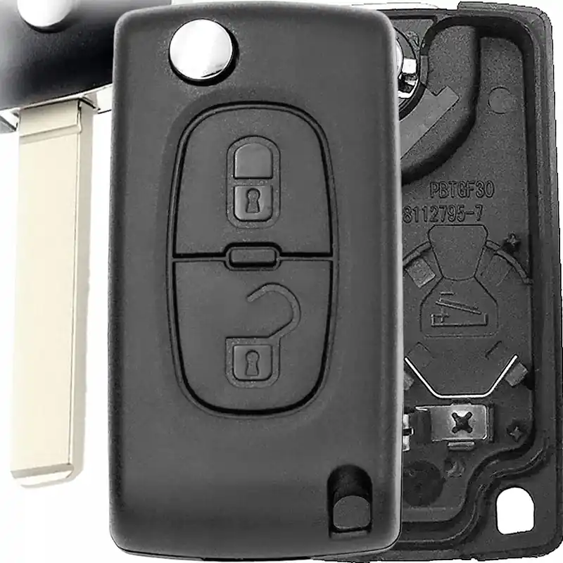 Kup teraz OBUDOWA SCYZORYK PILOT KLUCZYK PILOTA KLUCZYKA PEUGEOT 207 307 308 PARTNER