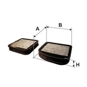 Bezpieczna płatność Filtr kabinowy Filtron K 1220A-2X (węglowy)