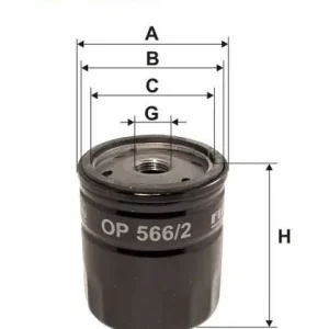 Oferta limitowana Filtr oleju Filtron OP 566/2