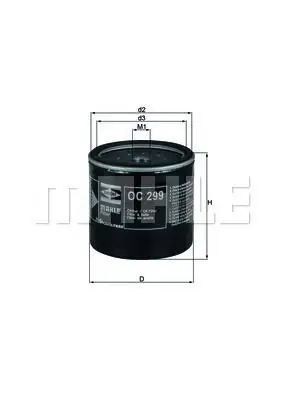 Filtr oleju Knecht OC 299 Wysoka jakość