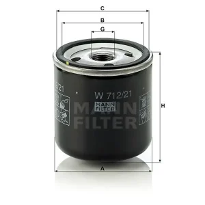 Premium Filtr oleju Mann W 712/21